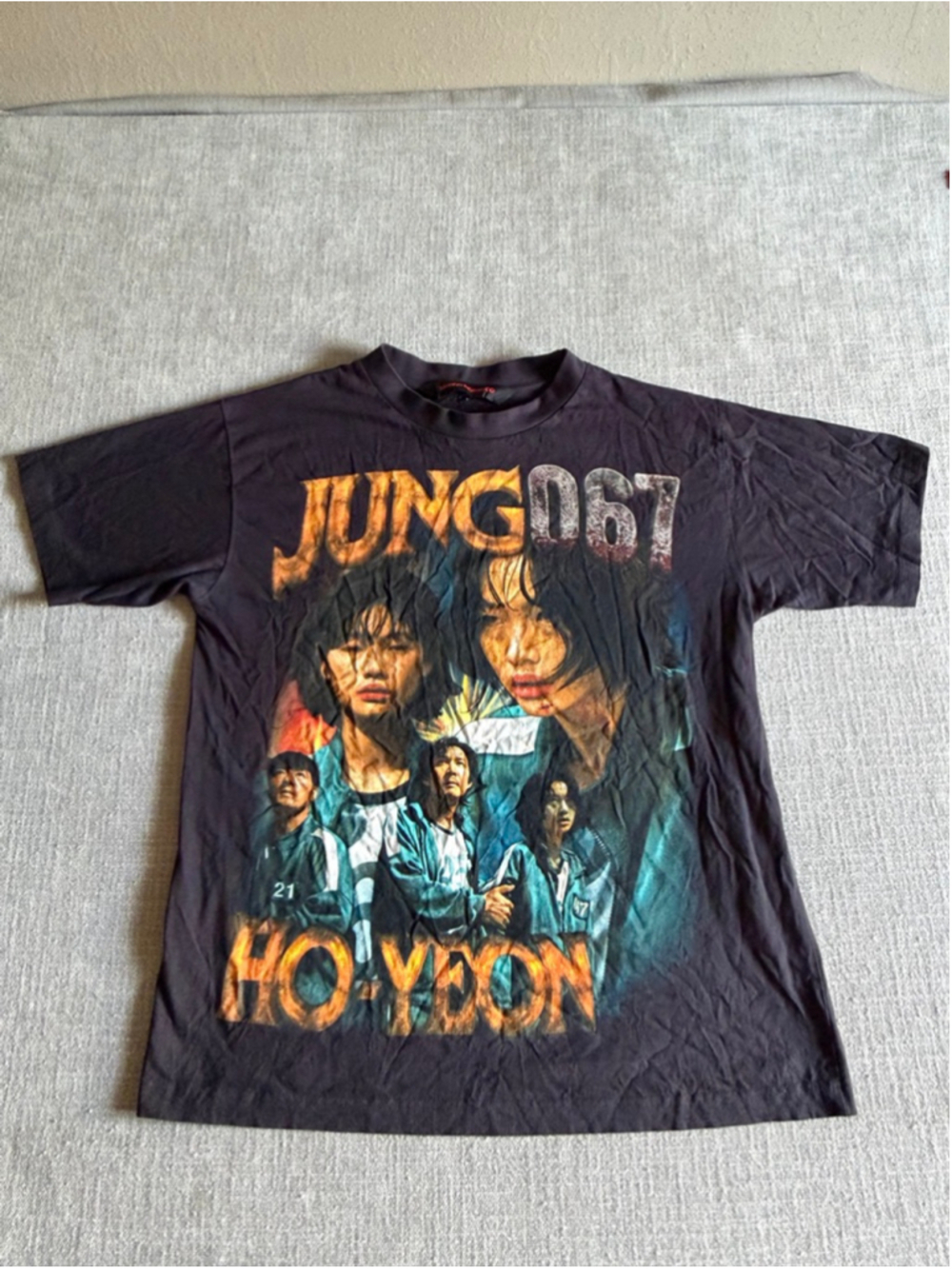 Marino Morwood Squid Game Jung 067 Ho-Yeon Tee Black size medium